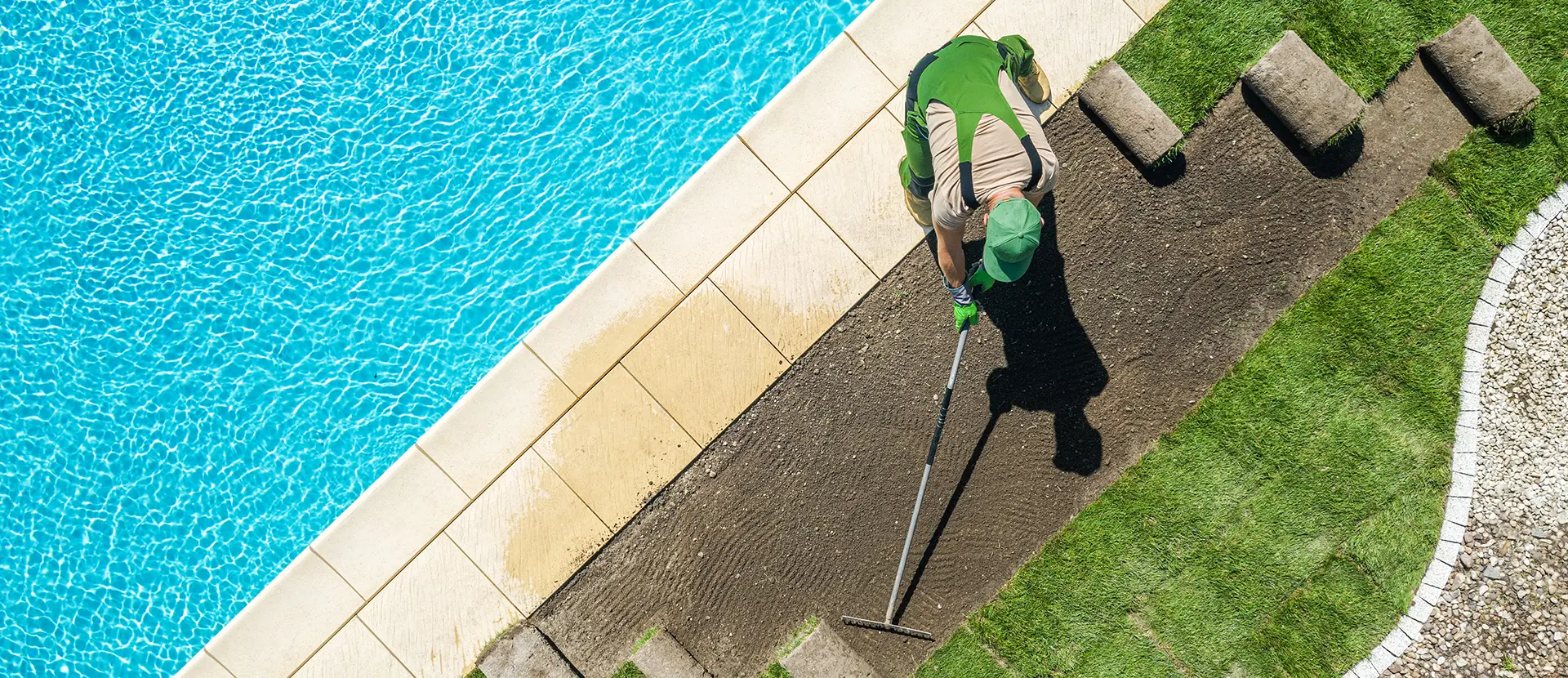 Jays Gardening Slider Image Of Garderner Near Pool